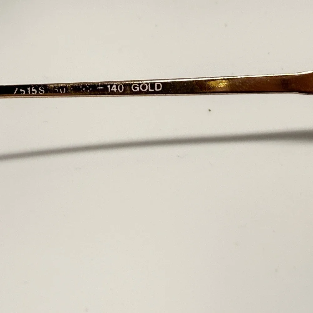 Royal Crown Italian Design 7515S Gold Metal Oval Eyeglass‎ Frames 50-18-140